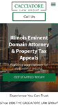 Mobile Screenshot of cacciatorelawgroup.com